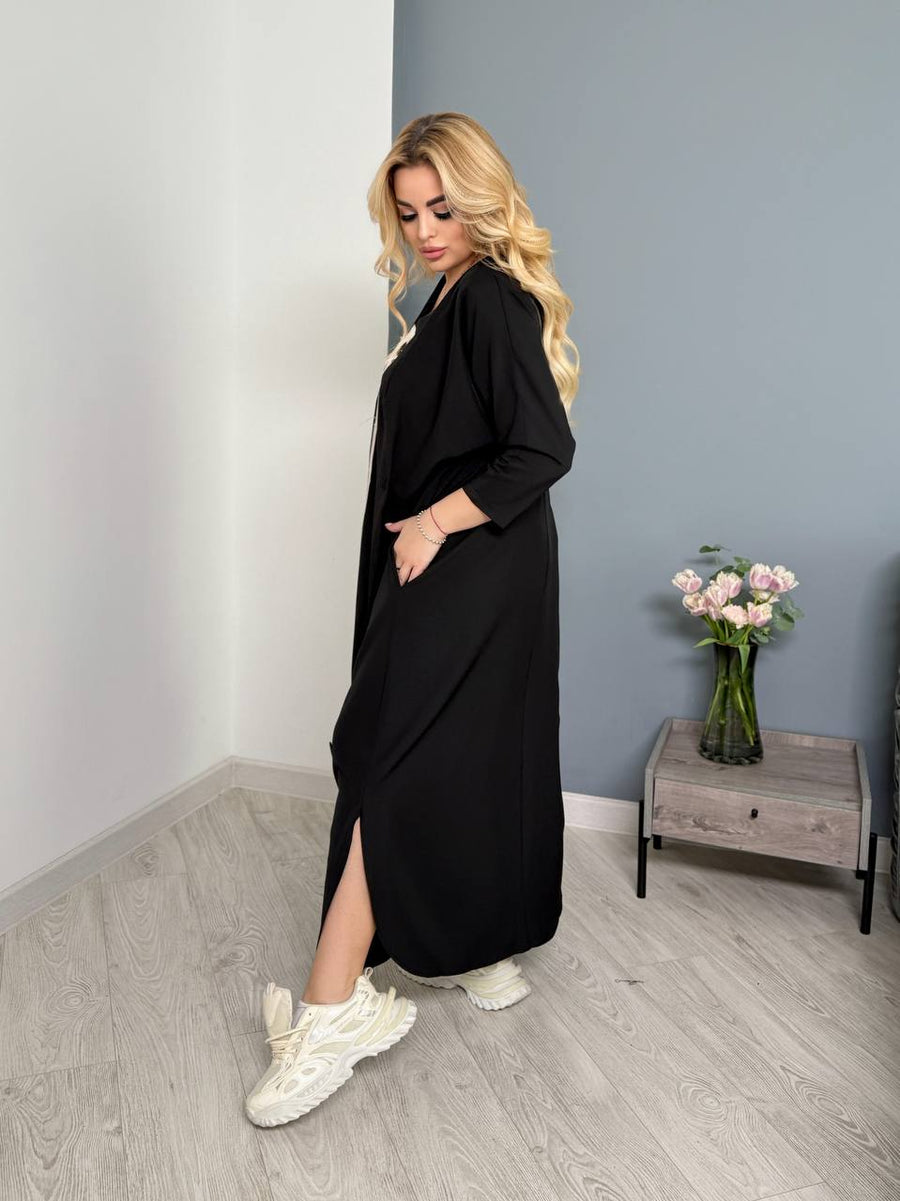 Vestido largo estampado