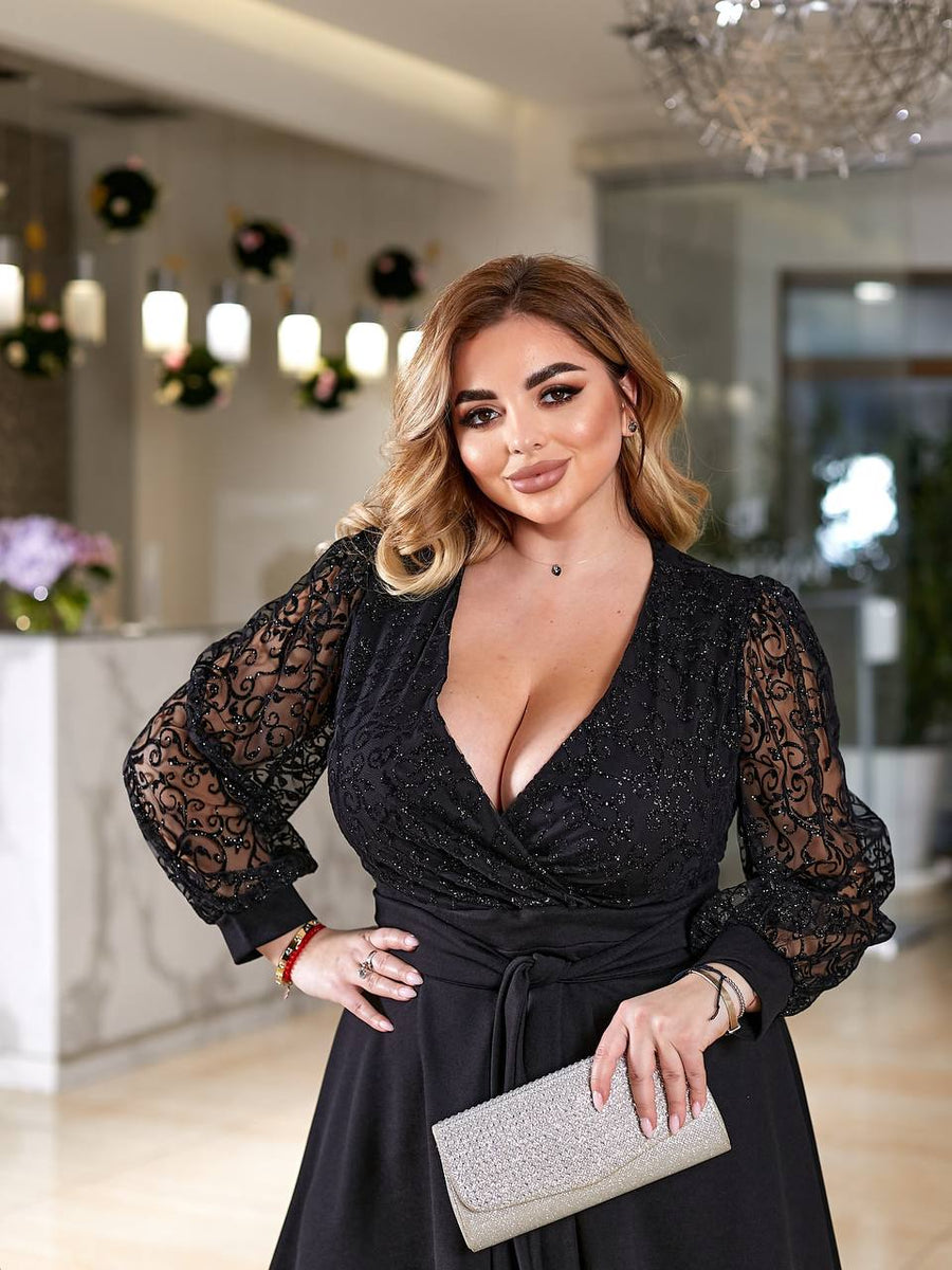 Kratka mrežasta obleka