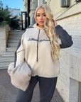 Suede tracksuit IT with polyester, viscose and elastane, image of elegant model in sporty style