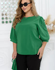 Blouse with puff sleeves  - Twiggy Shop