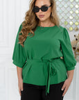 Blouse with puff sleeves  - Twiggy Shop
