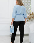 Blouse with puff sleeves  - Twiggy Shop