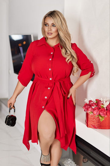 Overhemdjurk met riem