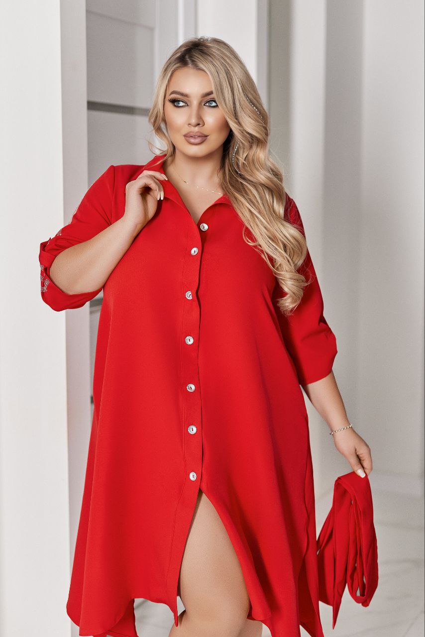 Overhemdjurk met riem