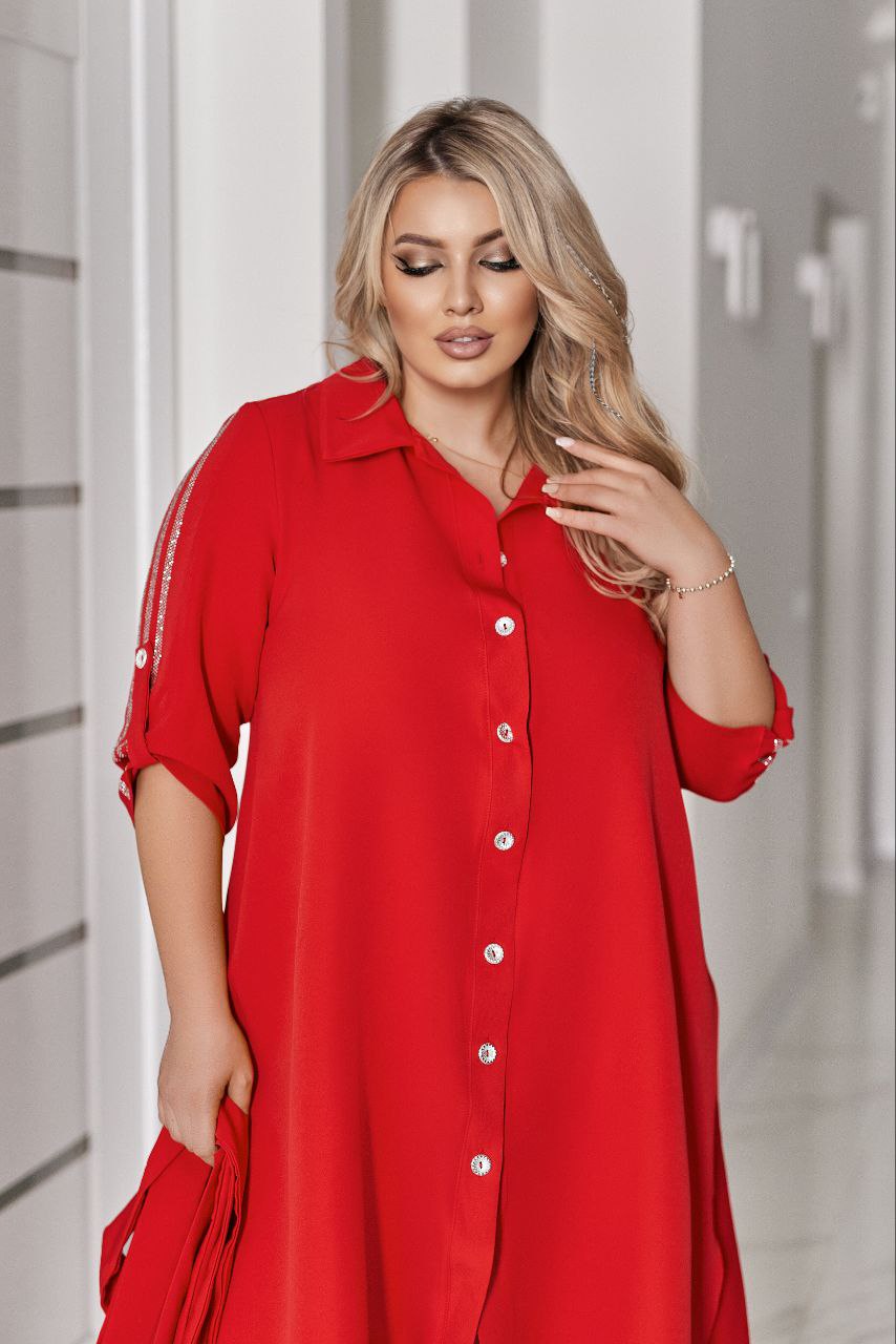 Overhemdjurk met riem