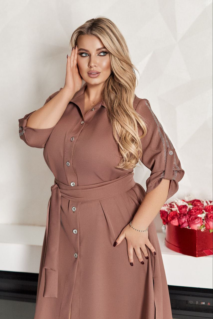 Overhemdjurk met riem