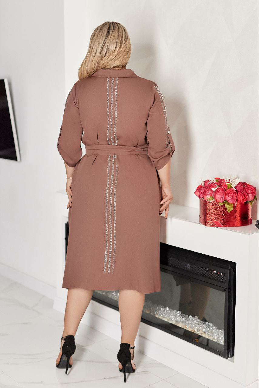 Overhemdjurk met riem