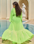 Long beach tunic  от viscose и polyester, светла и просторна, подходяща за летни разходки и плажни дни.