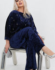 Velvet dress with pearls, in a blend of viscose, cotton and elastane, elegant and stylish for special occasions.