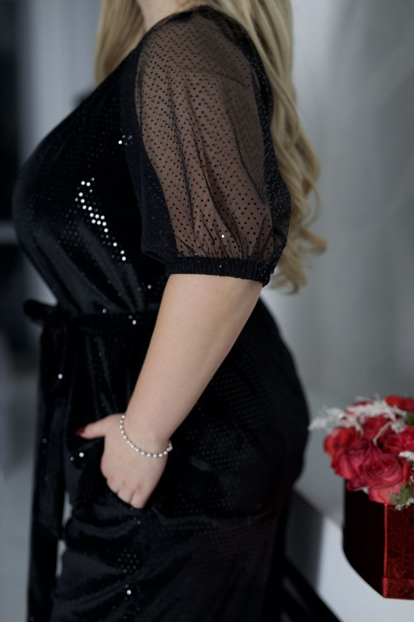 Sametový set s leskem