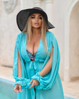 Two-piece swimsuit от polyester, модел с цветен дизайн, подходящ за плаж и плуване, от марка с висококачествени материали