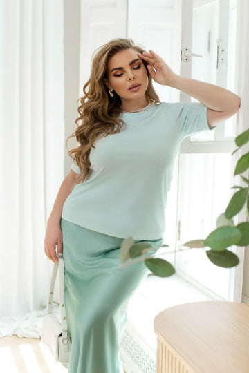 Ribbed fabric T-shirt  - Twiggy Shop