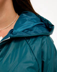 Lightweight hooded jacket made from polyester, image of modern and soft model for comfort and style.