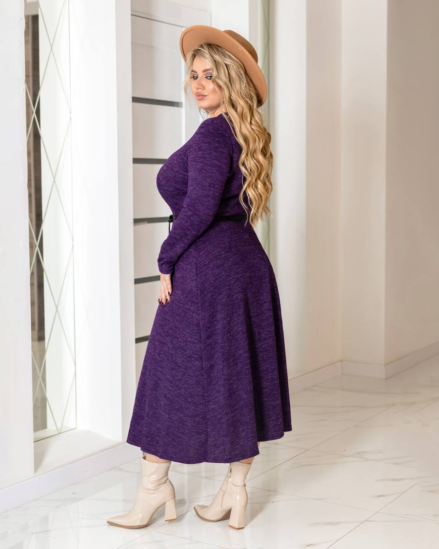 Платье миди из мягкого трикотажа