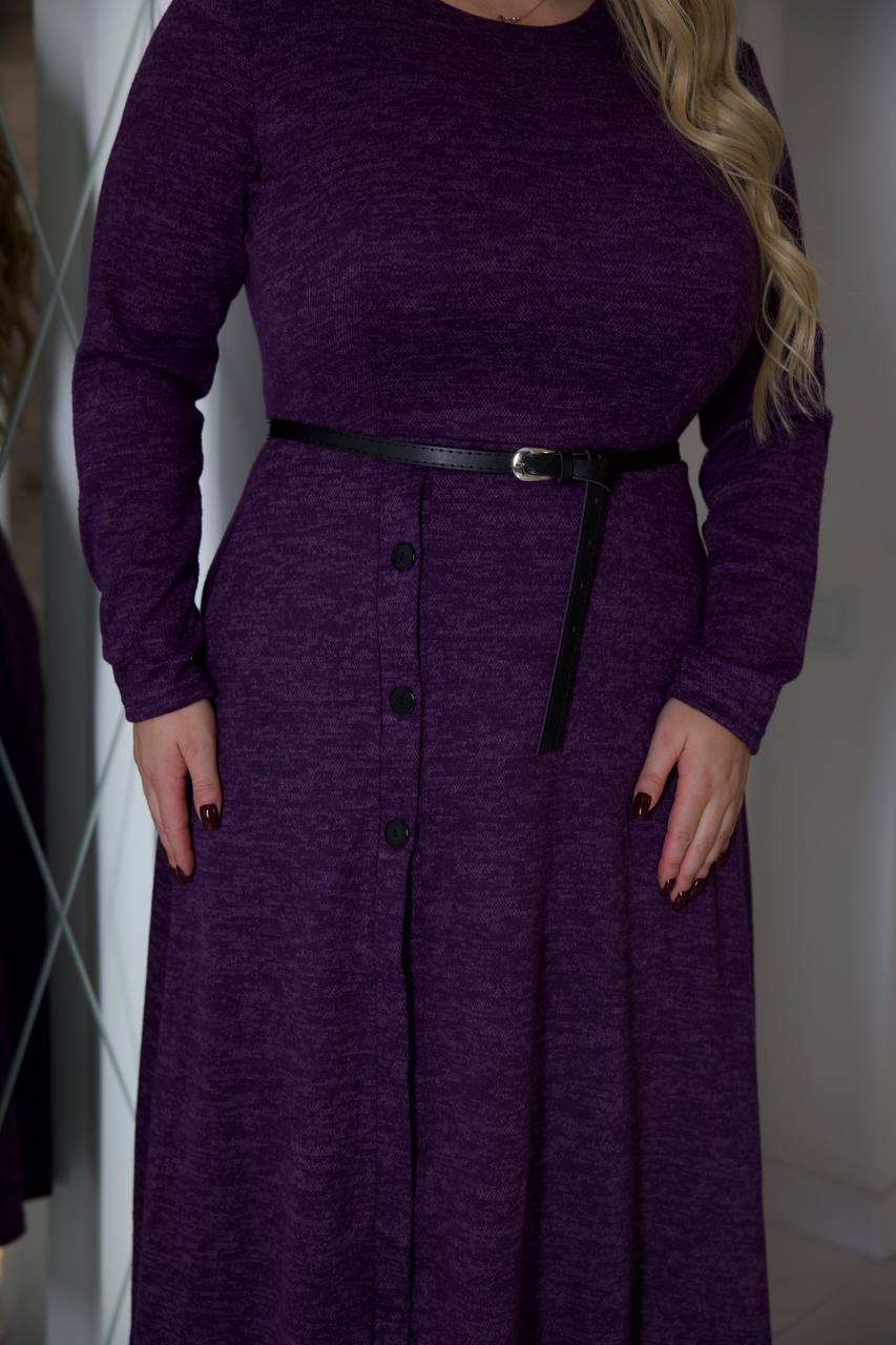 Платье миди из мягкого трикотажа