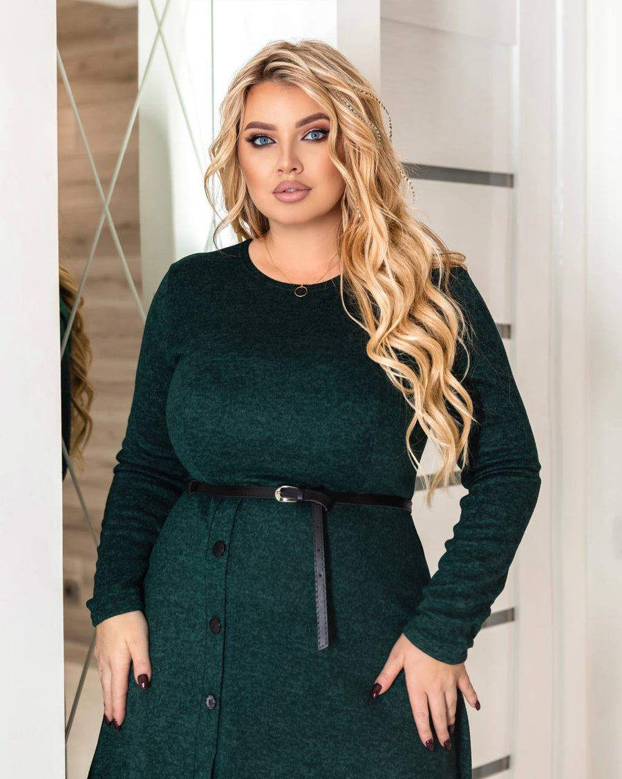 Платье миди из мягкого трикотажа