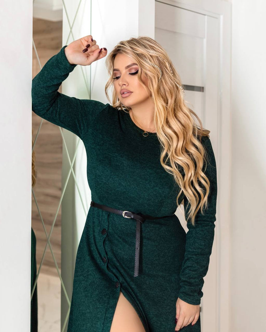 Платье миди из мягкого трикотажа