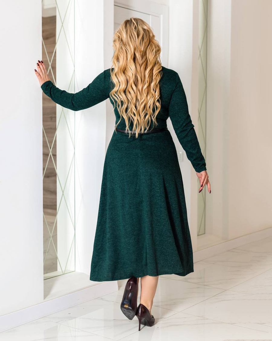 Платье миди из мягкого трикотажа