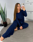 Soft button-up pyjamas made from viscose and polyester, image of comfortable and stylish home garment.