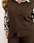 Vest with asymmetrical closure  - Twiggy Shop