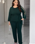 Conjunto con mangas de malla.