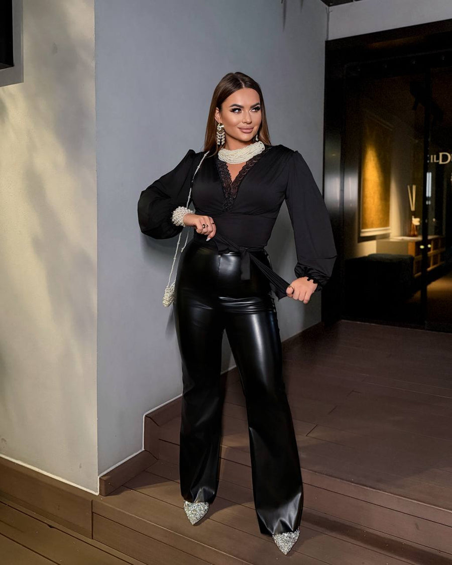 Кожен панталон