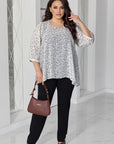 Conjunto con blusa de gasa