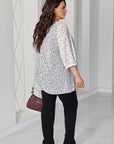 Conjunto con blusa de gasa