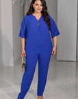 Set camicetta e pantaloni con bottoni