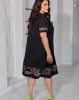 Vestido holgado con bordado