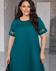 Vestido holgado con bordado