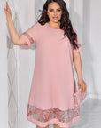 Vestido holgado con bordado
