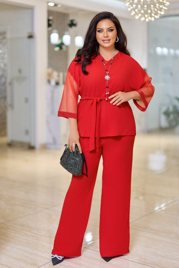 Two-piece set with mesh