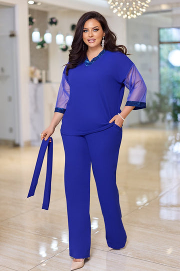 Two-piece set with mesh