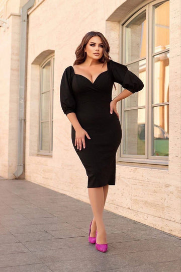 Abito in denim aderente