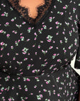 Elegant dress with a removable peplum belt, viscose and polyester, model SV082025, in the image.