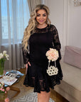 Vestido corto de encaje