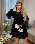 Vestido corto de encaje