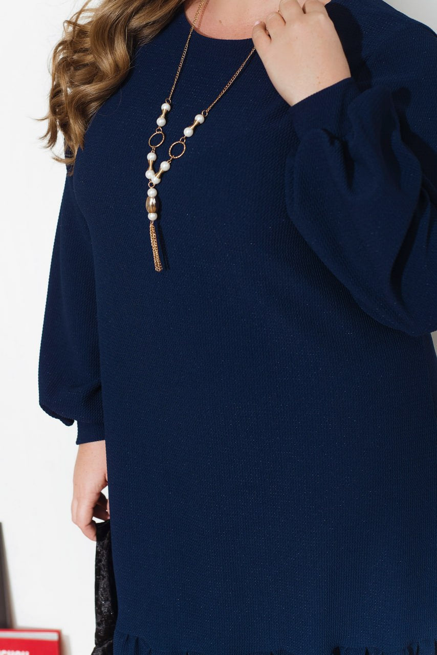 Lurex jurkje met ruches