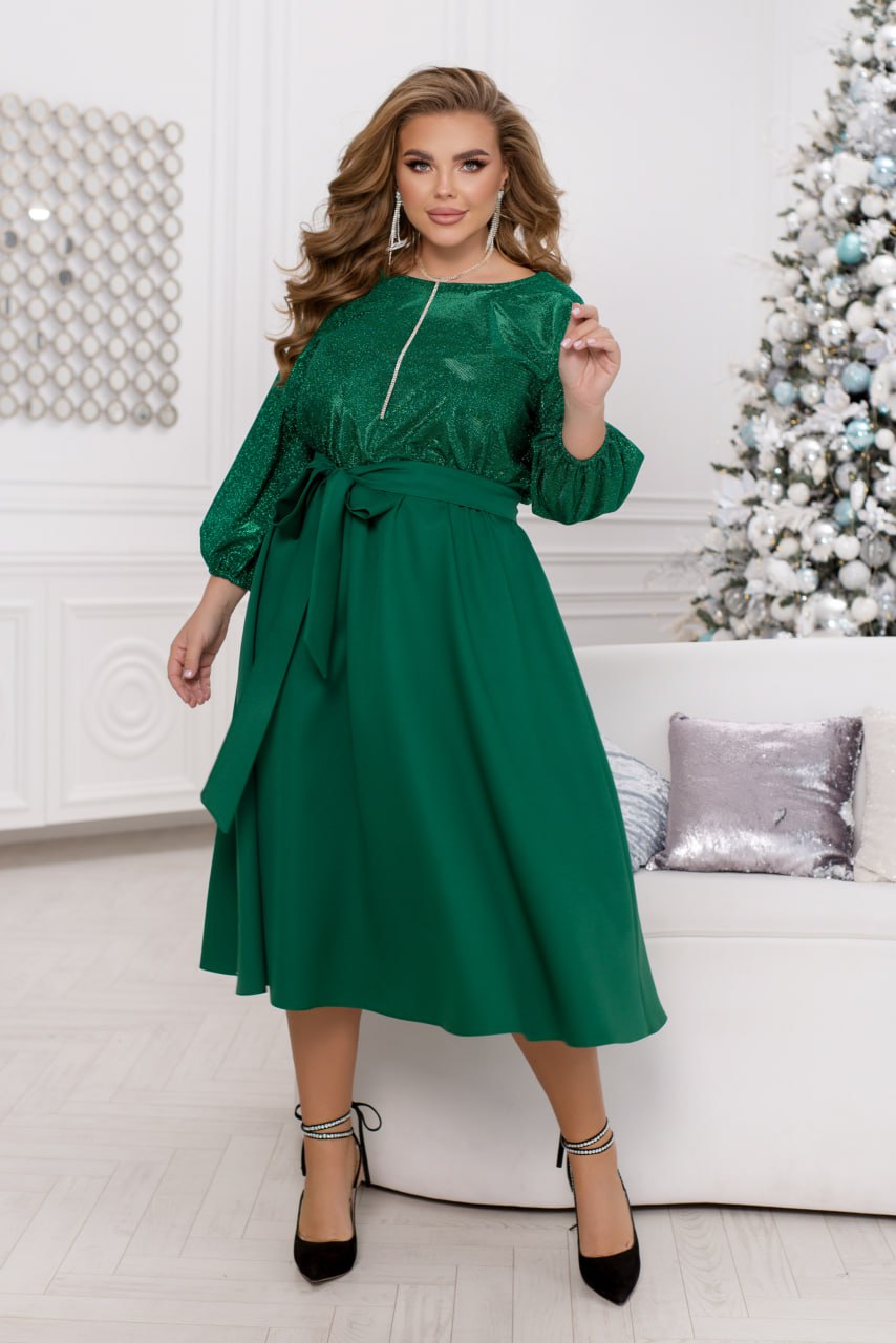 Gecombineerd jurkje met lurex