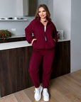Velour set with zipper  - Twiggy Shop