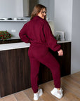 Velour set with zipper  - Twiggy Shop