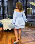 Short dress with ruffles  - Twiggy Shop