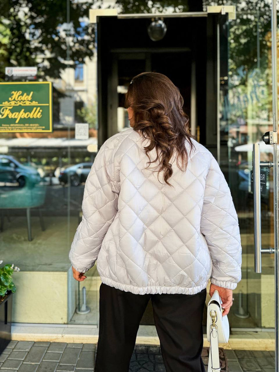 Puffer bomber jacket