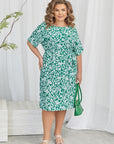 Sukienka w kwiatowy print