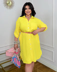 Комплект Shirt-style dress in a loose fit от polyester и viscose, изображение на модел в стилен дизайн.