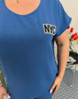 Everyday set made of lightweight fabric  със 90% polyester и 10% viscose, подходящ за ежедневна носия.
