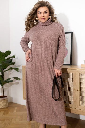 Midi dress made of soft knitwear