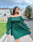 Robe courte en velours côtelé