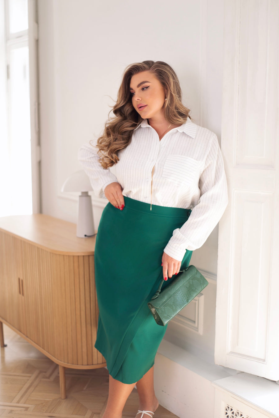 Pruhovaná košile s povlečením